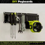 Organisateur d'outils de jardin de 122 cm, support de rangement de garage, noir