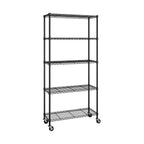 Étagère métallique à 5 niveaux, 36x14, autoportante