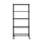 Étagère métallique à 5 niveaux, 36x14, autoportante