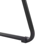 Tabouret de comptoir moderne rembourré avec base en métal