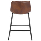Tabouret de comptoir moderne rembourré avec base en métal