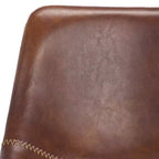 Tabouret de comptoir moderne rembourré avec base en métal