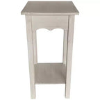 Table d'appoint porte-plante avec étagère de rangement, 30x30x60 cm