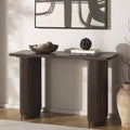Console en bois marron, table d'appoint pour entrée ou couloir