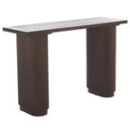 Console en bois marron, table d'appoint pour entrée ou couloir