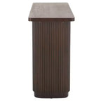 Console en bois marron, table d'appoint pour entrée ou couloir