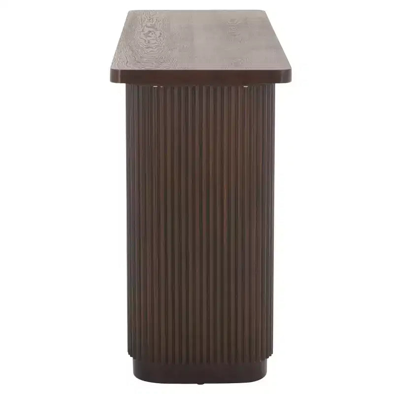 Console en bois marron, table d'appoint pour entrée ou couloir
