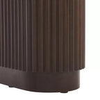 Console en bois marron, table d'appoint pour entrée ou couloir