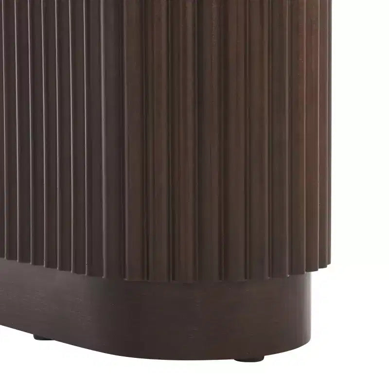 Console en bois marron, table d'appoint pour entrée ou couloir