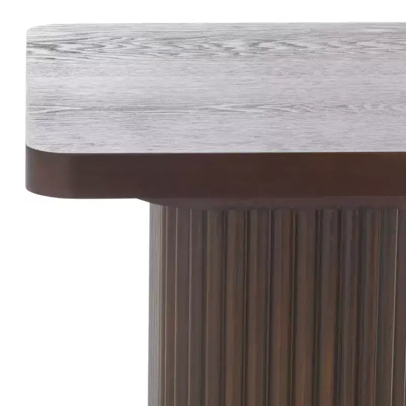 Console en bois marron, table d'appoint pour entrée ou couloir