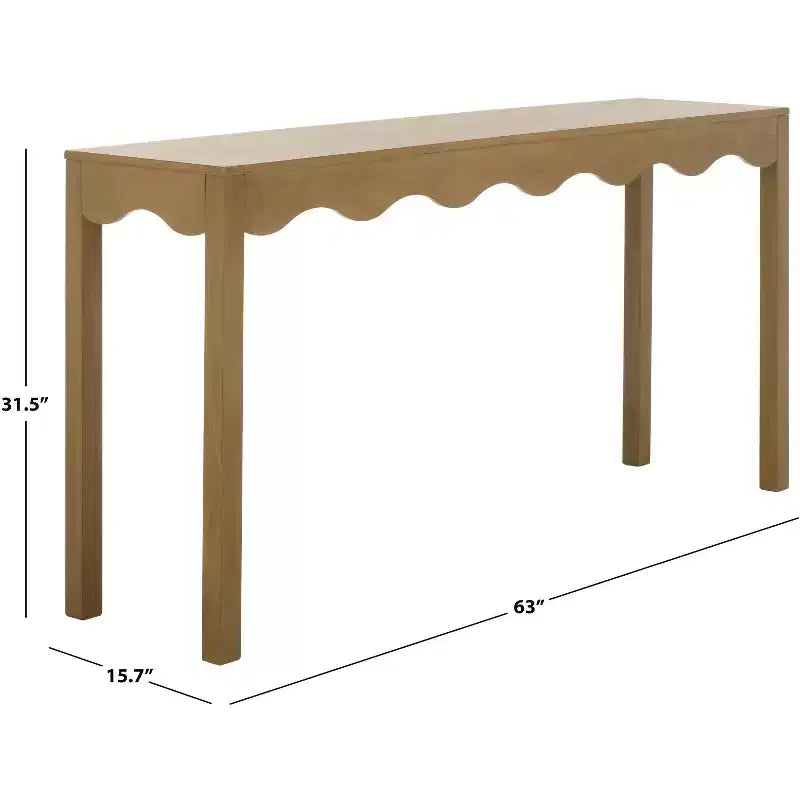 Console moderne ondulée pour entrée ou salon