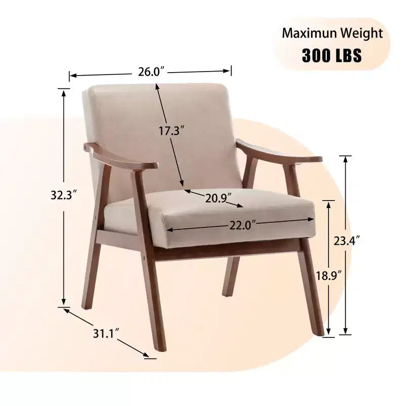 Fauteuil d'appoint du milieu du siècle pour le salon