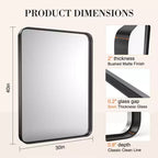 Miroir de courtoisie mural pour salle de bain