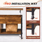 Table basse, Table basse à plateau relevable de 41,3 po avec 4 roulettes, compartiment caché, étagère de rangement et plateau relevable