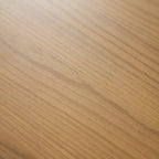 Table à manger ovale en bois massif 67x33.5 avec piètement conique élégant pour 6 personnes