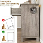 Commode 6 tiroirs pour Chambre à Coucher, Commode de Rangement en Bois de 47" de Large, Organiseur de Placard Moderne Autonome, Salon, Entrée