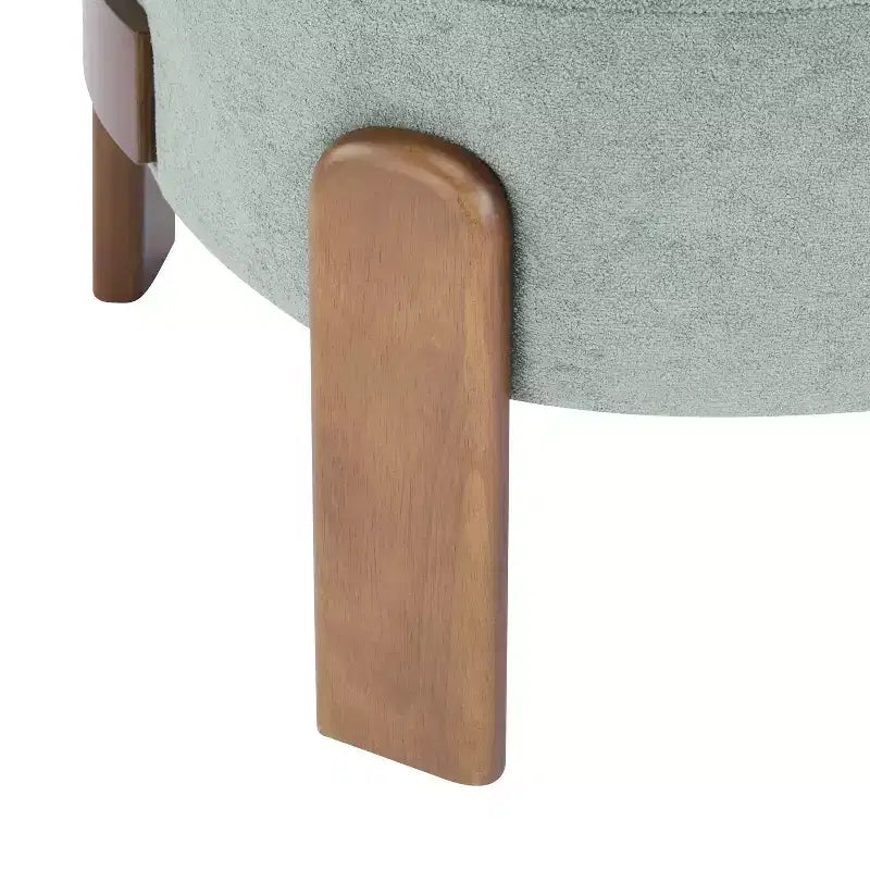 Fauteuil sans accoudoirs rembourré à dossier haut style Mid-Century Modern