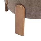 Fauteuil sans accoudoirs rembourré à dossier haut style Mid-Century Modern