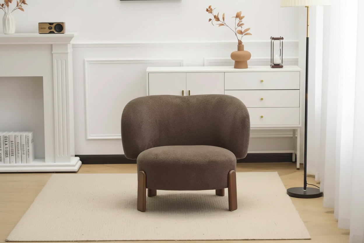 Christopher Knight Home Zoe Mid-Century Modern Upholstered Wingback Armless Chair