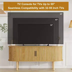 Meuble TV moderne de 120 cm avec compartiment de rangement et porte coulissante, centre de divertissement pour console de jeux avec placard pour salon, chambre à coucher
