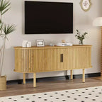 47.2 TV Stand, Modern TV Console Table with Storage Compartment and Sliding Door, Gaming Entertainment Center with Cabinet for Living Room, Bedroom