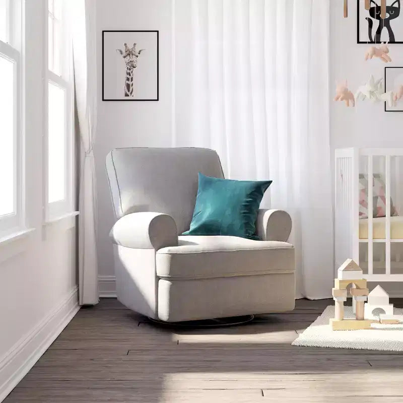 Fauteuil inclinable pivotant et coulissant pour chambre de bébé
