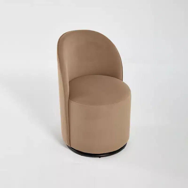Chaises de salle à manger pivotantes à 360° en velours avec coussins épais, Fauteuil crapaud rembourré
