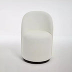 Chaises de salle à manger pivotantes à 360° en velours avec coussins épais, Fauteuil crapaud rembourré