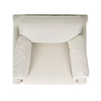 Fauteuil d'appoint moderne 36" de style ferme, blanc lin