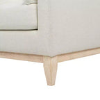Fauteuil d'appoint moderne 36" de style ferme, blanc lin